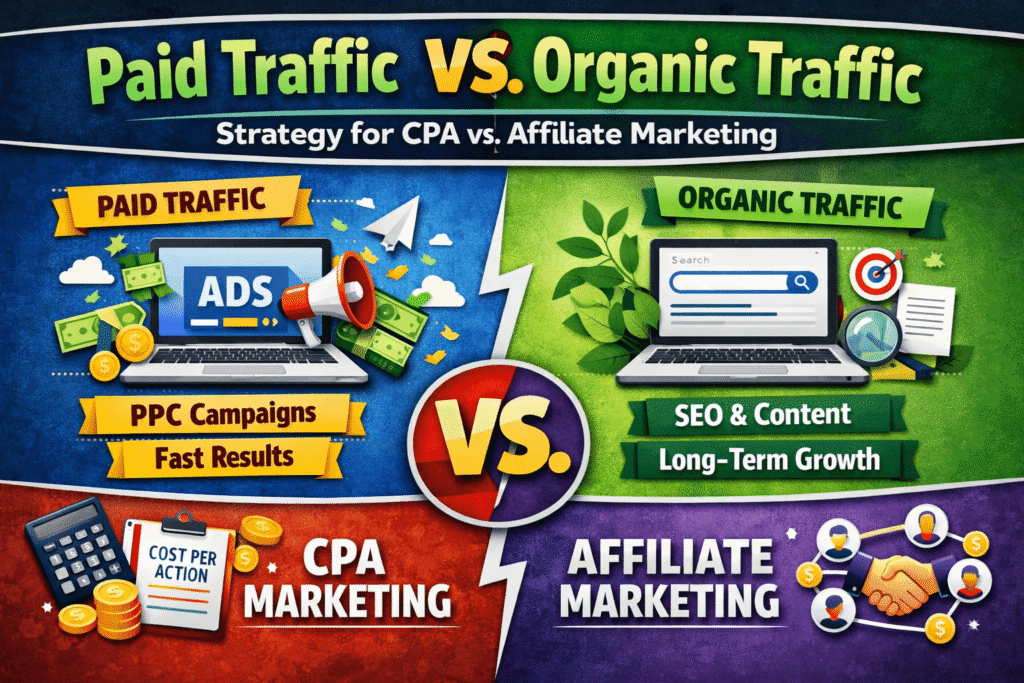 Paid Traffic vs Organic Traffic Strategy Paid Traffic vs Organic Traffic Strategy