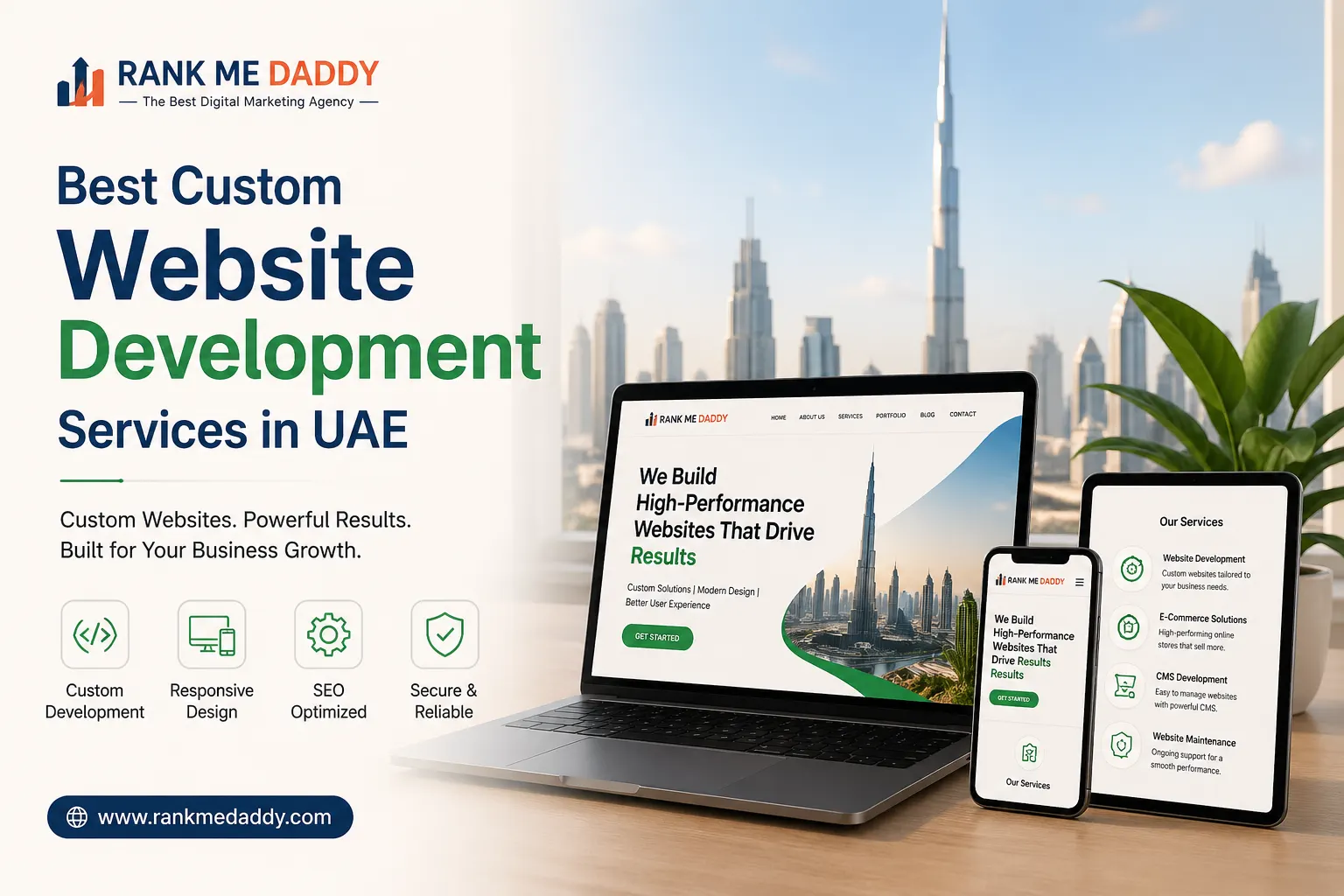 Best Custom Website Development Services in UAE-rankmedaddy