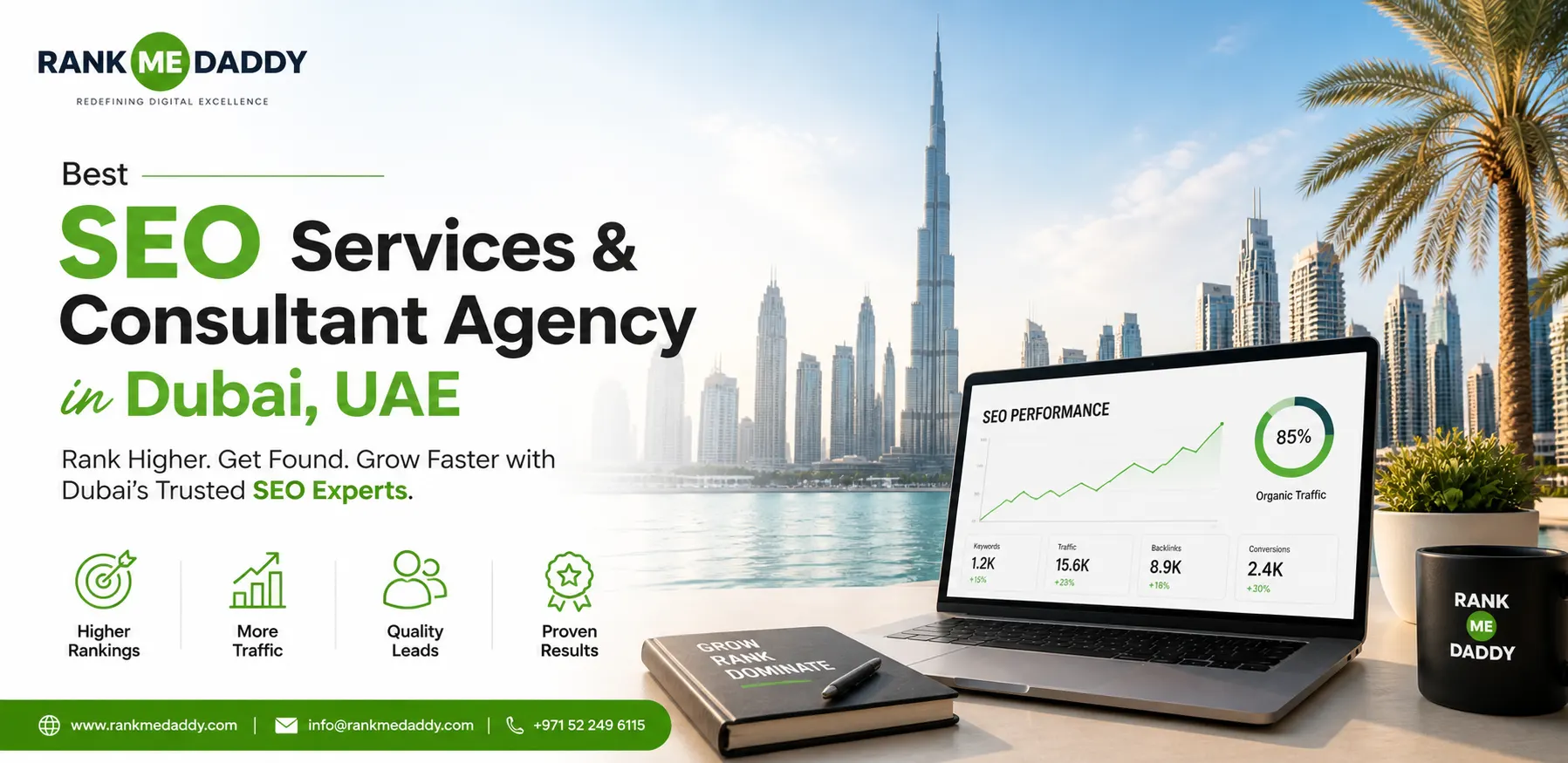 Best SEO Services & Consultant Agency in Dubai, UAE-rankmedaddy