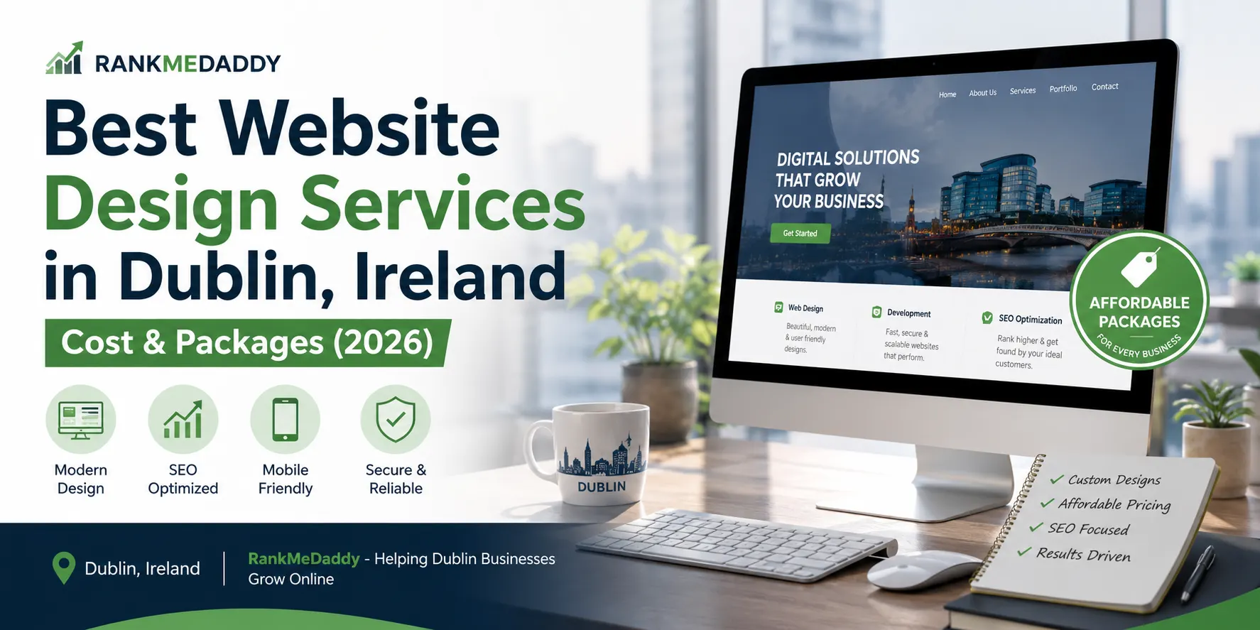 Best Website Design Services in Dublin, Ireland – Cost & Packages (2026)-rankmedaddy
