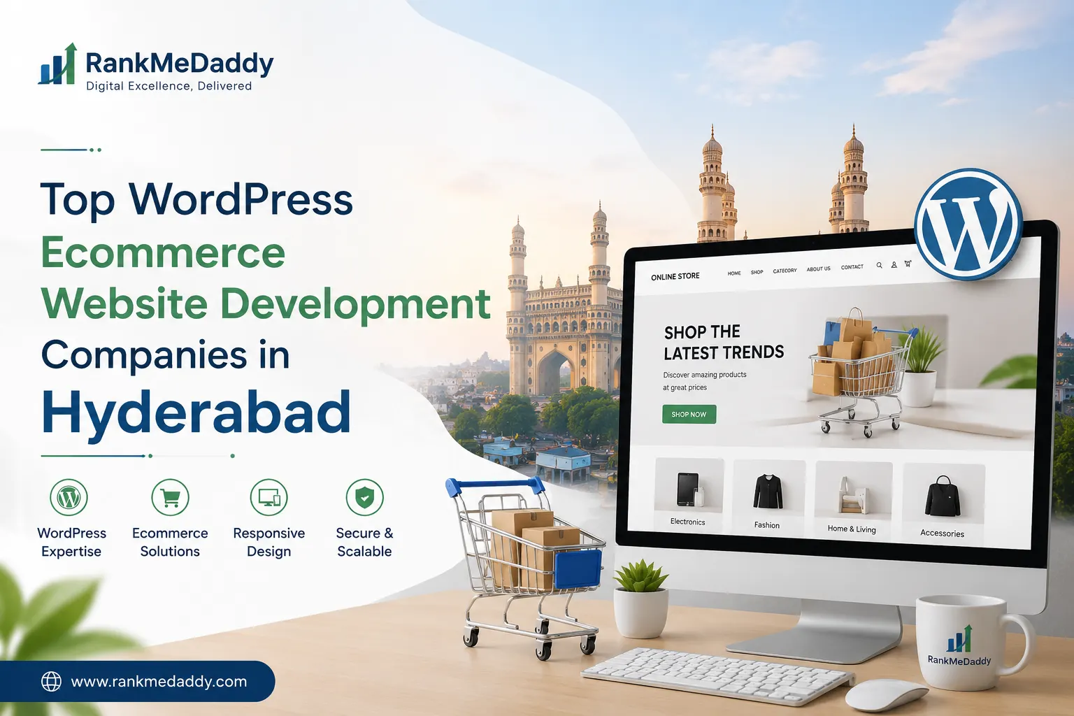 wordpress ecommerce website development companies in hyderabad-rankmedaddy