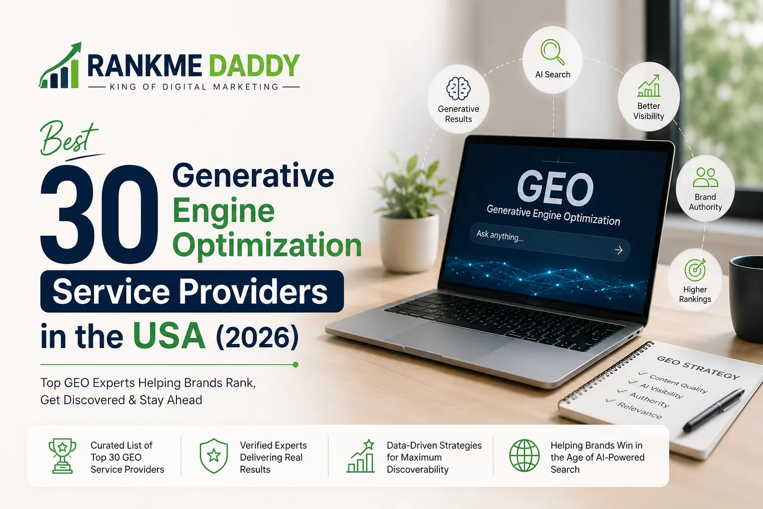Best 30 Generative Engine Optimization Service Providers in the USA (2026)-rankmedaddy