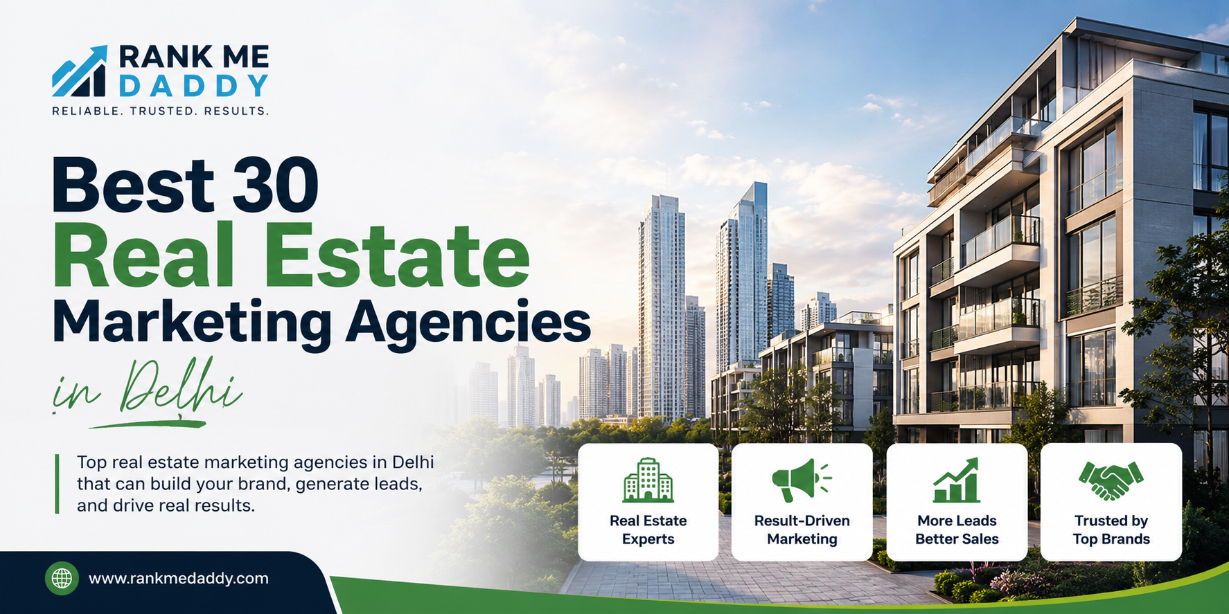 Best 30 Real Estate Marketing Agencies in Delhi-rankmedaddy