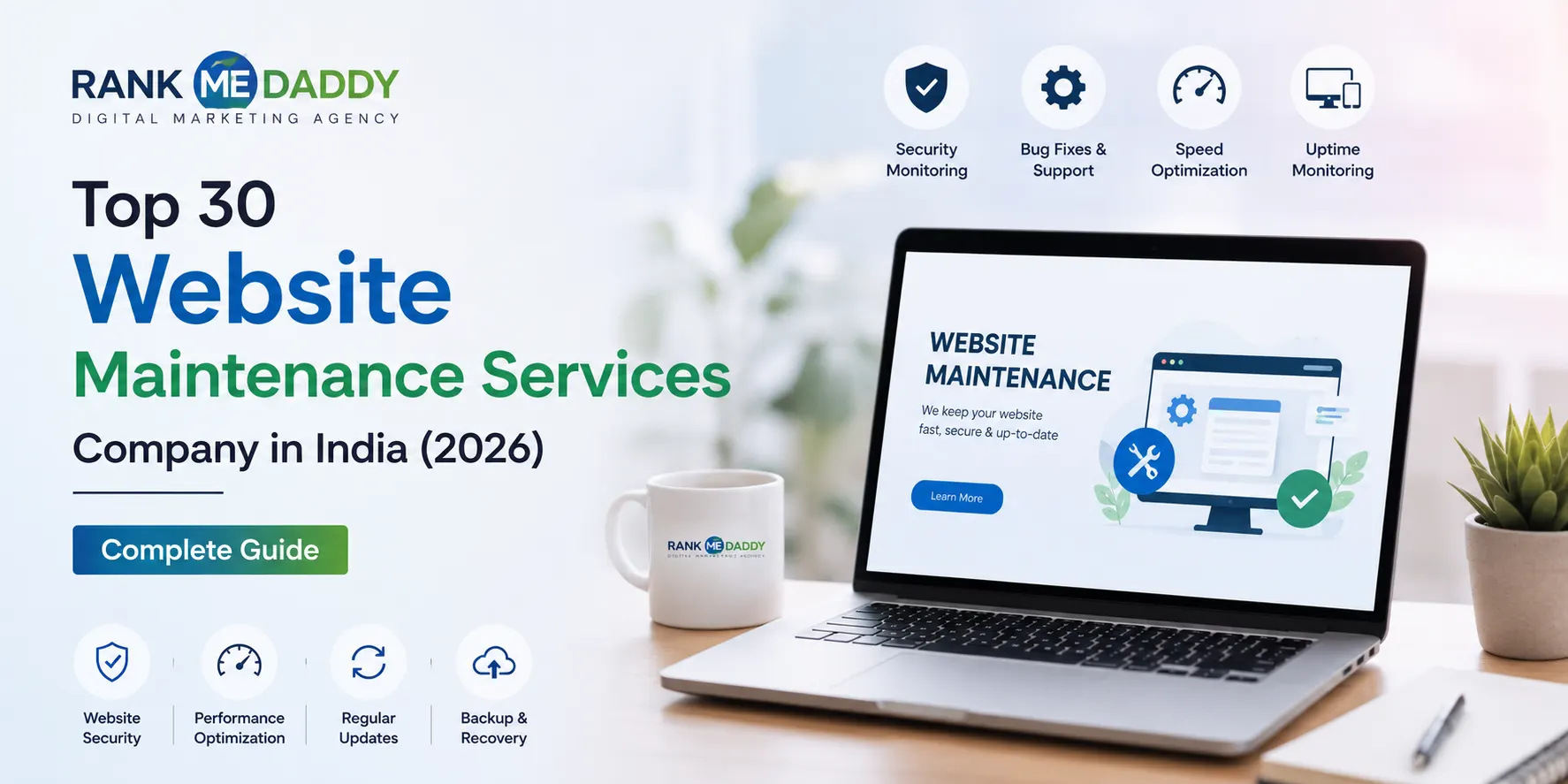 Top 30 Website Maintenance Services Company in India (2026) Complete Guide-rankmedaddy